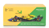 Bburago Mclaren F1  Mcl38 Team Mclaren N 4 4th Monaco Gp (senna 30th Anniversary) 2024 Lando Norris - With Pilot And Showcase 1:43 Žlutá Zelená Černá
