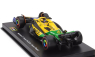 Bburago Mclaren F1  Mcl38 Team Mclaren N 81 2nd Monaco Gp (senna 30th Anniversary) 2024 Oscar Piastri - With Pilot And Showcase 1:43 Žlutá Zelená Černá