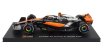 Bburago Mclaren F1  Mcl60 Team Mclaren N 4 2nd British Gp 2023 Lando Norris - Con Pilota E Vetrina - With Pilot And Showcase 1:43 Oranžová Černá Chrom