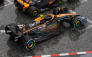 Bburago Mclaren F1  Set 4x - Team Mclaren Mcl36 N 4 Abu Dhabi Gp 2022 - Mcl60 N 4 Singapore Gp - Monaco Gp - British Gp 2023 Lando Norris 1:43 Oranžová Černá Bílá