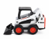 Bburago Mercedes benz Actros 2 Gigaspace Truck Pianale Trasporto Bobcat Ruspa Gommata Front Loader Scraper 2016 1:43 Černá Oranžová