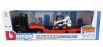 Bburago Mercedes benz Actros 2 Gigaspace Truck Pianale Trasporto Bobcat Ruspa Gommata Front Loader Scraper 2016 1:43 Černá Oranžová