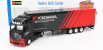 Bburago Mercedes benz Actros 2 Gigaspace Truck Yokohama Tires 2016 1:43 Černá Červená