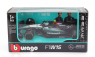 Bburago Mercedes gp F1  W15 Eq Performance Team Amg Petronas Motorsport N 44 Season 2024 Lewis Hamilton 1:43 Černá Stříbrná Zelená