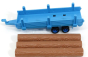 Bburago New holland T7hd Tractor With Trailer Trunk Transport - Trasporto Tronchi 1:32 Blue