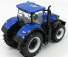 Bburago New holland T7hd Tractor With Trailer Trunk Transport - Trasporto Tronchi 1:32 Blue