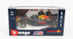 Bburago Red bull F1  Rb16b Honda Ra620h Team Red Bull Racing N 33 Season 2021 Max Verstappen 1:43 Matná Modrá Žlutá Červená