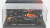 Bburago Red bull F1  Rb18 Team Oracle Red Bull Racing N 11 Season 2022 Sergio Perez - With Helmet And Plastic Showcase 1:43 Matná Modrá Žlutá Červená