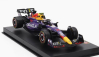 Bburago Red bull F1  Rb19 Team Oracle Red Bull Racing N 11 3rd Las Vegas Usa Gp 2023 Sergio Perez - With Pilot And Showcase 1:43 Fialová Žlutá Červená
