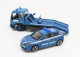 Bburago Truck Soccorso Stradale With Alfa Romeo Giulietta Polizia 2010 - Carro Attrezzi - Wrecker Road Service 1:43 Světle Modrá