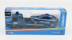 Bburago Truck Soccorso Stradale With Alfa Romeo Giulietta Polizia 2010 - Carro Attrezzi - Wrecker Road Service 1:43 Světle Modrá