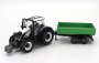 Bburago Valtra N174 Tractor With Tipping Trailer 2017 1:50 Bílá Černá Zelená