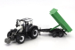 Bburago Valtra N174 Tractor With Tipping Trailer 2017 1:50 Bílá Černá Zelená