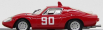 Best-model Abarth Ot1300 Mugello N 90 Mugello 1967 Nesti - Hezemans - Furtmayr 1:43 Red