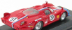 Best-model Alfa romeo 33.2 Coupe N 37 Le Mans 1968 Pilette - Slotemaket 1:43 Červená Modrá