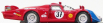 Best-model Alfa romeo 33.2 Coupe N 37 Le Mans 1968 Pilette - Slotemaket 1:43 Červená Modrá