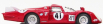 Best-model Alfa romeo 33.2 Lm N 41 24h Le Mans 1968 Baghetti - Vaccarella 1:43 Červená Bílá