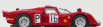 Best-model Alfa romeo 33.2 N 16 Nurburgring 1968 Giunti - Galli 1:43 Červená Zelená