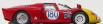 Best-model Alfa romeo 33.2 N 180 Targa Florio 1968 Gosselin - Trosch 1:43 Red