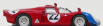 Best-model Alfa romeo 33.2 N 22 Parigi 1968 Pilette - Slotemaker 1:43 Red