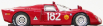 Best-model Alfa romeo 33.2 Spider Targa Florio N 182 Bagh. 1968 1:43 Red