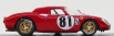 Best-model Ferrari 250lm N 81 Daytona 1968 Piper - Gregory 1:43 Red