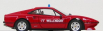 Best-model Ferrari 308 Gtb Coupe 1983 Feuerwehr Ff Willendorf Austria - Fire Engine 1:43 Red