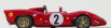 Best-model Ferrari 312 P Spy Monza 1969 N 2 Rodriguez Schetty 1:43 Red