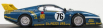 Best-model Ferrari 512bb Lm Team Charles Pozzi Jms Racing N 76 1:43, modrá