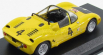 Best-model Fiat Abarth 1000sp Spider N 4 Bassano-montegrappa 1970 M.baldo 1:43 Žlutá Černá