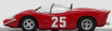 Best-model Fiat Abarth 2000 N 25 Winner Nurburgring 1969 T.hezemans 1:43 Red