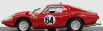 Best-model Fiat Abarth Ot1300 Team Ecurie Du Maine N 64 24h Le Mans 1967 Martin - Mesange 1:43 Red
