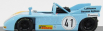 Best-model Porsche 908/03 N 41 2nd Nurburgring Interserie 1972 R.jost 1:43 Světle Modrá