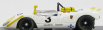 Best-model Porsche 908/2 N 3 Jarama 1970 Wisell - Bagration 1:43 Bílá Žlutá