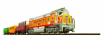 MEHANO Train set Cargo s maketou tratě