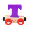Bigjigs Rail Vagónek dřevěné vláčkodráhy - Písmeno T