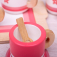 Bigjigs Toys Dřevěná čajová sada růžová poškozený obal