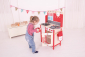 Bigjigs Toys Dřevěná dětská kuchyňka červená
