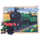 Bigjigs Toys Dřevěné puzzle historický vlak Flying Scotsman 35 dílků