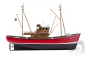 RC Borkum II rybářský člun 1:25 ARTR, červená