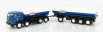 Brekina plast Fiat 690 Millepiedi Tanker Truck Olio Fiat 1960 1:87 Modrá Černá Bílá
