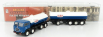 Brekina plast Fiat 690 Millepiedi Tanker Truck Olio Fiat 1960 1:87 Modrá Černá Bílá