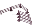 Britains Accessories Recinzione Agricola - Agricultural Fence 1:32 Brown