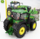 Britains John deere 8r 370 Tractor 2020 1:32 Zelená Žlutá