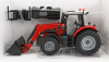 Britains Massey ferguson 6616 Tractor With Front Loader - Scraper 2016 1:32 Červená Stříbrná