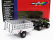 Britains Yamaha Quad 4x4 With Trailer 2009 1:32 Zelené Stříbro