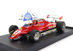 Brumm Ferrari F1  126c2 N 27 Brazilian Gp 1982 Gilles Villeneuve - With Driver Figure And Umbrella 1:43 Red
