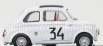 Brumm Fiat 500 595 Abarth N 34 Winner Criterium Apertura Monza 1964 Franco Patria 1:43 Bílá