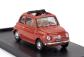 Brumm Fiat 500f Tetto Aperto - Open 1965 1:43 Rosso Corallo Chiaro - Červená