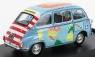 Brumm Fiat 600d Multipla - Graziano Rossi Motorhome 1960 1:43 Světle Modrá